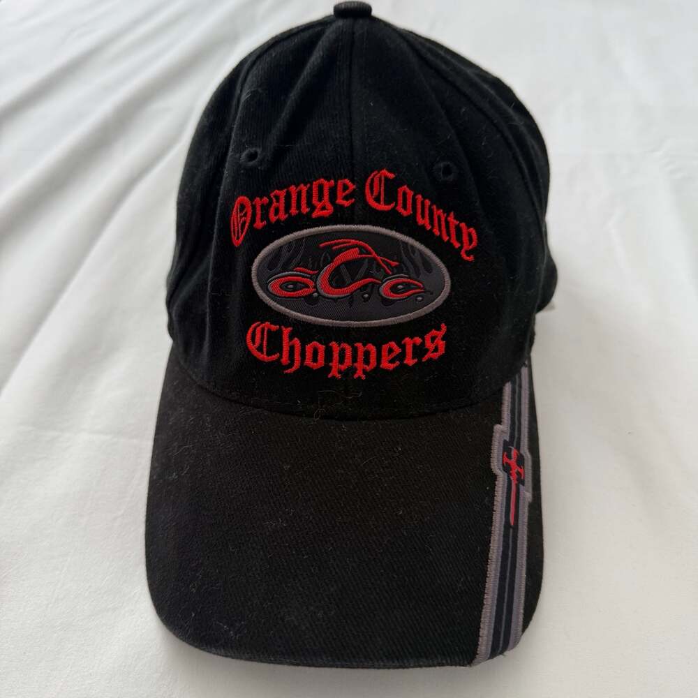 Vintage Deadstock Orange County Choppers One Size Spandex Fitted Cap